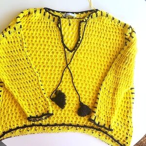 Zara Knit Sweater with Contrasting Topstiching 5802/105